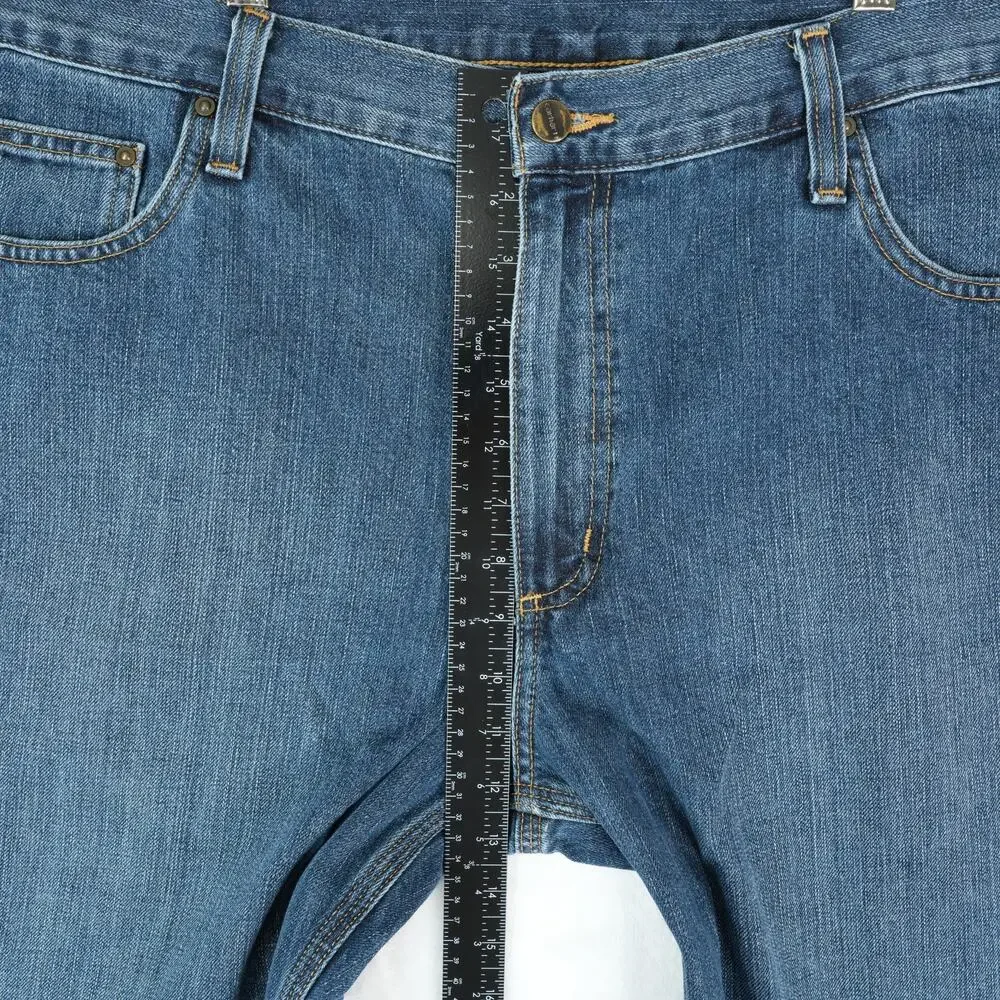 Carhartt Jeans Mens 40x30 Blue Relaxed‎ Fit Straight Leg Denim BD1483-M